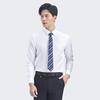 JOEONE Men's Pure Color Formal Long Sleeve Shirt