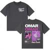 2026 Rapper Omar Courtz Primera Musa Gothic Unisexs Womens Double Sided T Shirts Oversized Cotton Vintage Pop Short Sleeve Tshirt