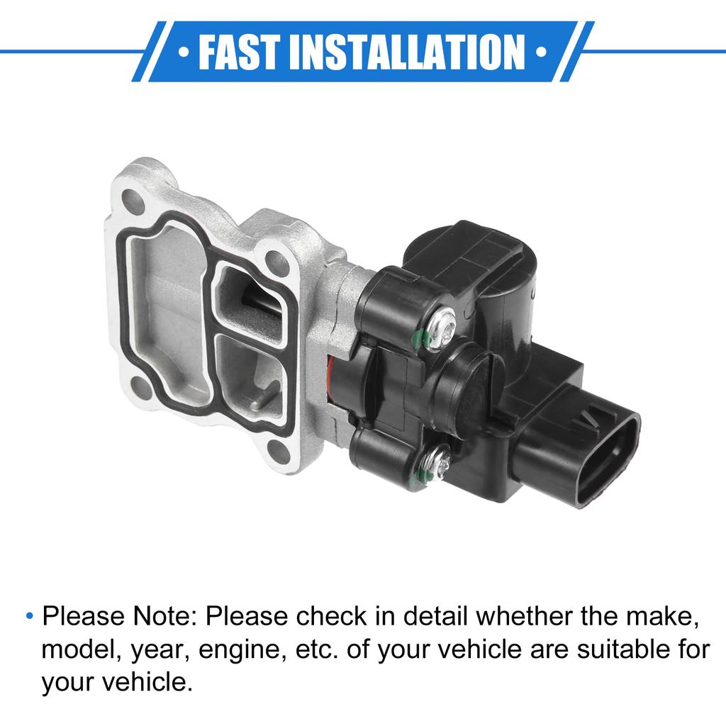 ABSOPRO Idle Air Control Valve with Gasket for or Toyota Civic Durable Metal Silver Idle Control Valve with Toyota, Camaro, 2000-2001. Tone. Gasket.