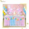 DrCor Pastell Regenbogen Boho Quasten Girlande – Handgemachte bunte Garnbanner für Kinderzimmer, Kinderzimmer, Babyparty, Geburtstagsparty-Hintergrund, Studentenwohnheim,