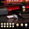 Programmable Macro Keyboard 12-Keys 4 Knob Gaming Keypad with USB Wired+BT Dual Mode Multi-Purpose Shortcut Custom Keypad