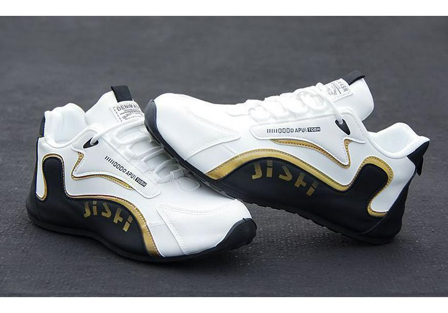Men's Casual Leather Trendy Sport Shoes: Versatile and Stylish for Students
