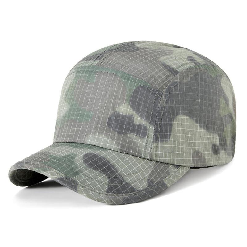 Summer Quick-dry Thin Short-brim Baseball Cap, Camouflage Soft-top Duckbill Hat, Unisex Sports Sun Hat, Outdoor Running Cap