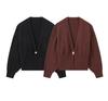 Europäischer & Amerikanischer Damen V-Ausschnitt Knopf Strick Cardigan Pullover - 2025 Mode Bestseller
