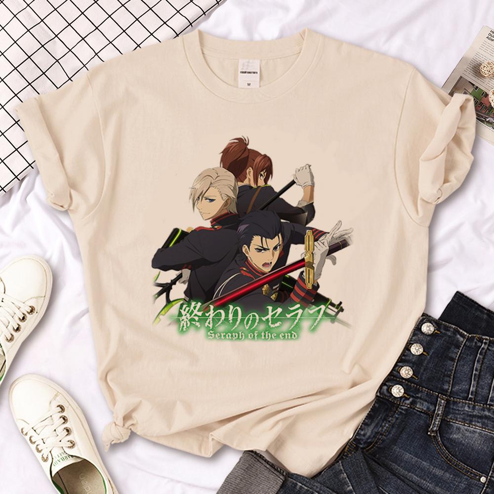Seraph of the End t shirt men summer graphic streetwear t shirt boy designer 2000s clothes