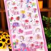 Sanrio Hello Kitty 3D Relief Sticker Scrapbooking Cartoon Girls Diy Diary Phone Case Laptop Luggage Stickers Stationery Decals