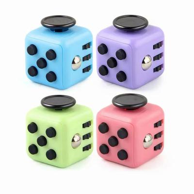 Dado Fidget de Cor Sólida Criativo Cubo de Mão Liberação de Estresse Autismo Ansiedade Adultos Crianças Alívio Anti-Estresse dedo brinquedos infantis
