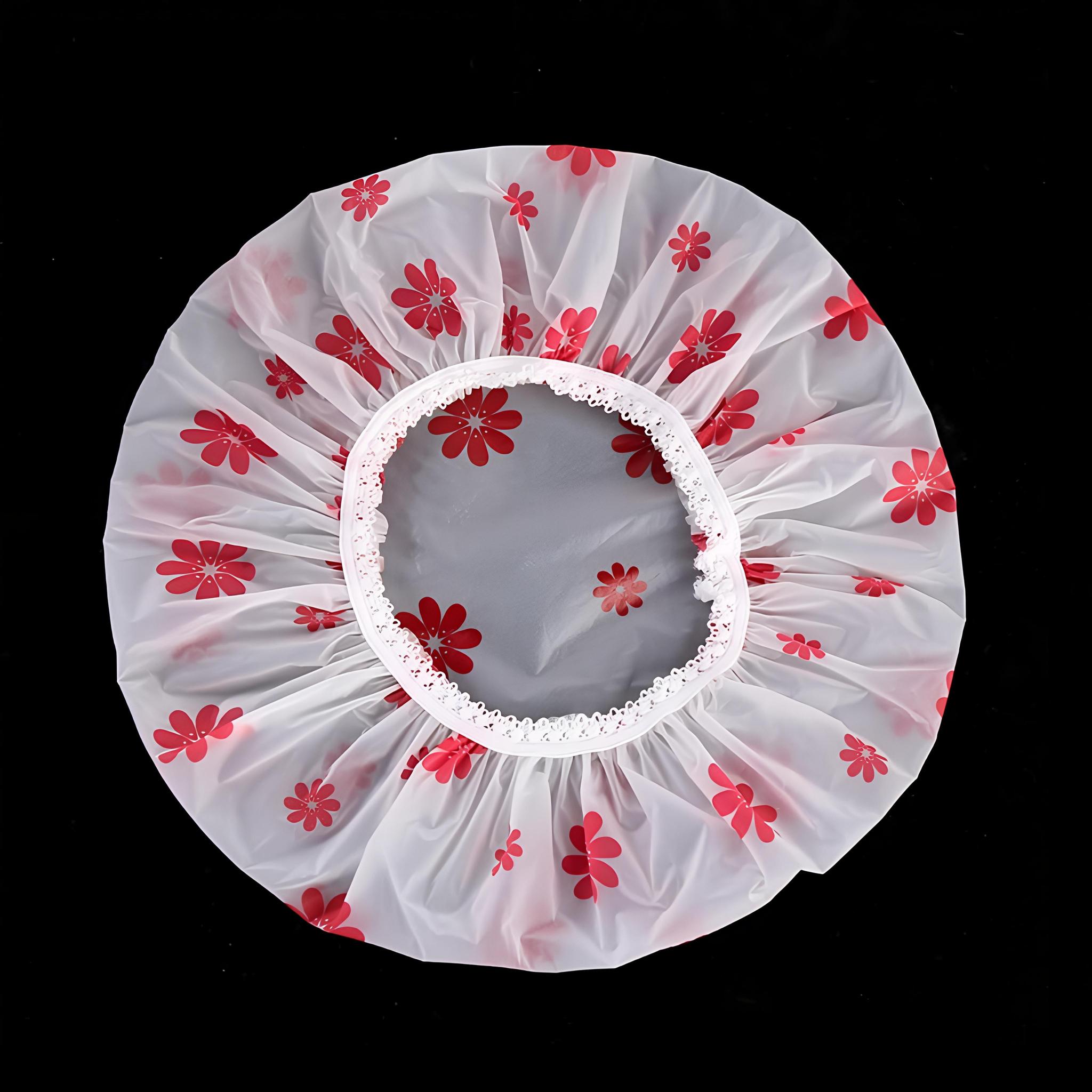 

Многоразовая шапочка для душа с резинкой, водонепроницаемая и утолщенная, для купания, для женщин, идеально подходит для парикмахерской и домашнего использования B