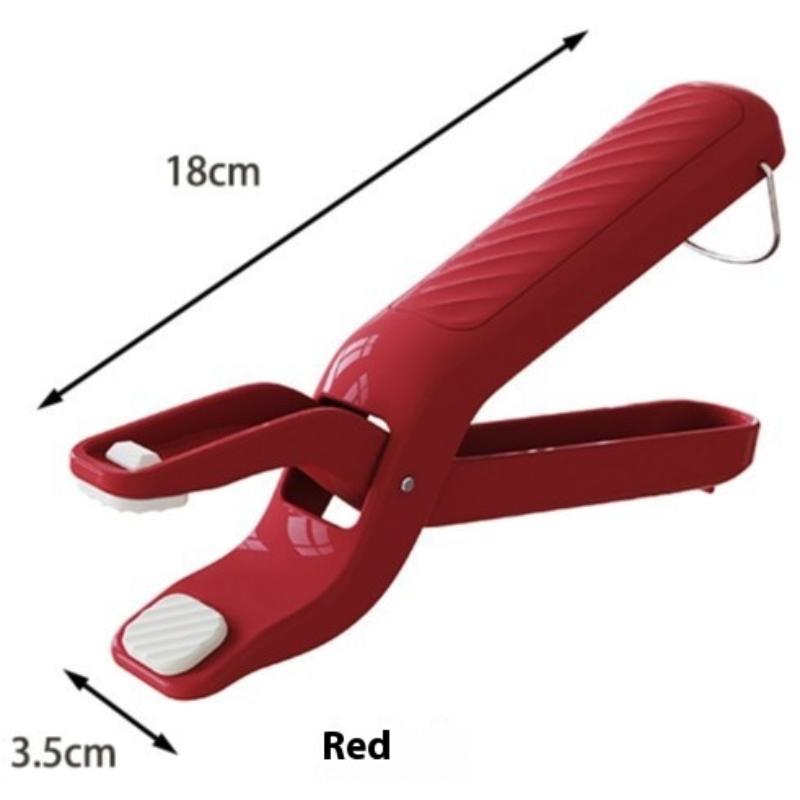 

Silicone Anti-Scald Clip Kitchen Pot Holder Dish Lifter Bowl Plate Anti-Hot Gadget - Cooking Accessory красный