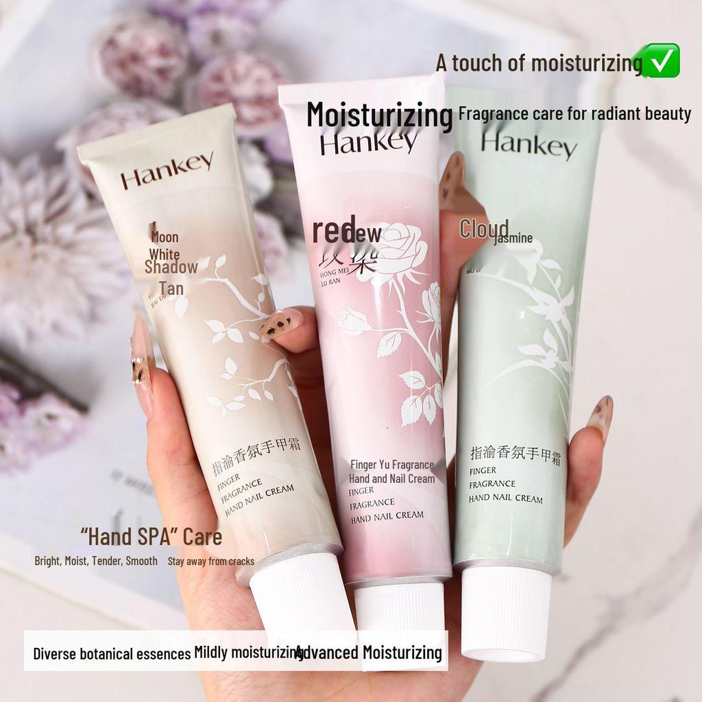 Crema Idratante per Mani e Unghie in Tubo di Alluminio Profumata alla Rosa per Autunno/Inverno Anti-Screpolature