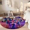 Yamal Round Area Rug Suitable for Foyer Outdoor Hallway Kitchen Anti-slip Round Rug Decorate Offices Perfect Gift for Women Men