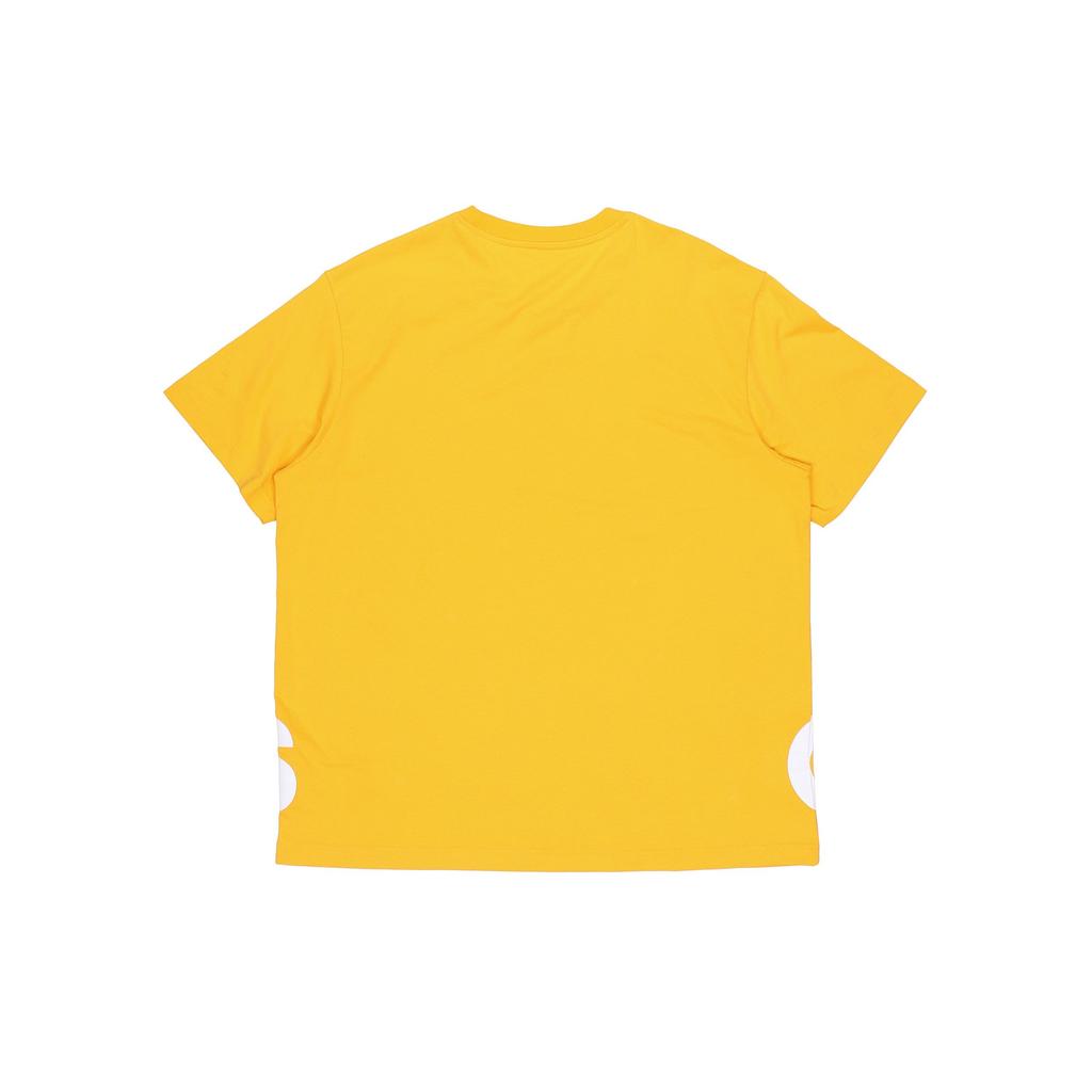 Adidas Sport Round Neck Casual Letter T-Shirt Men Tops Yellow GK3327