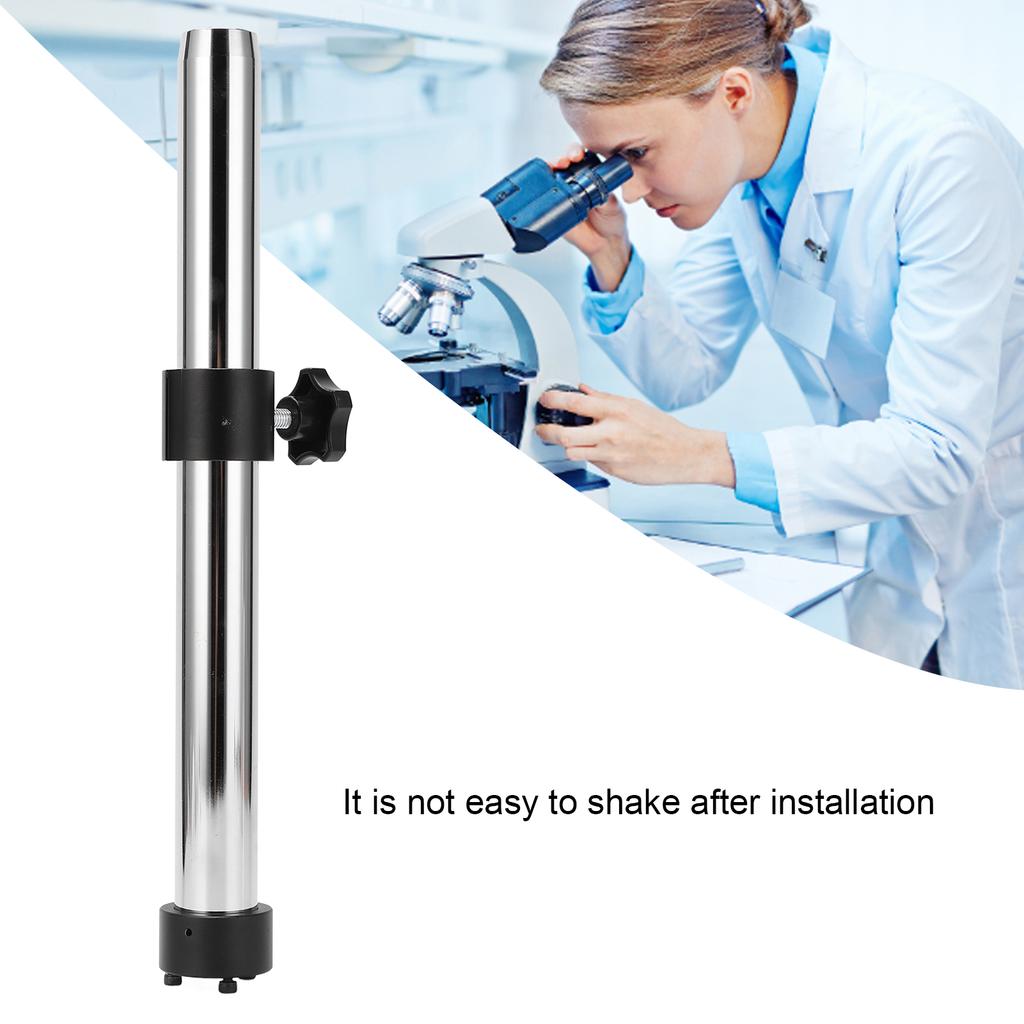 Microscope Camera Table Stand Dia 32mm Length 350mmCelsius250mm Bracket for Binocular Triocular Stereo Microscope
