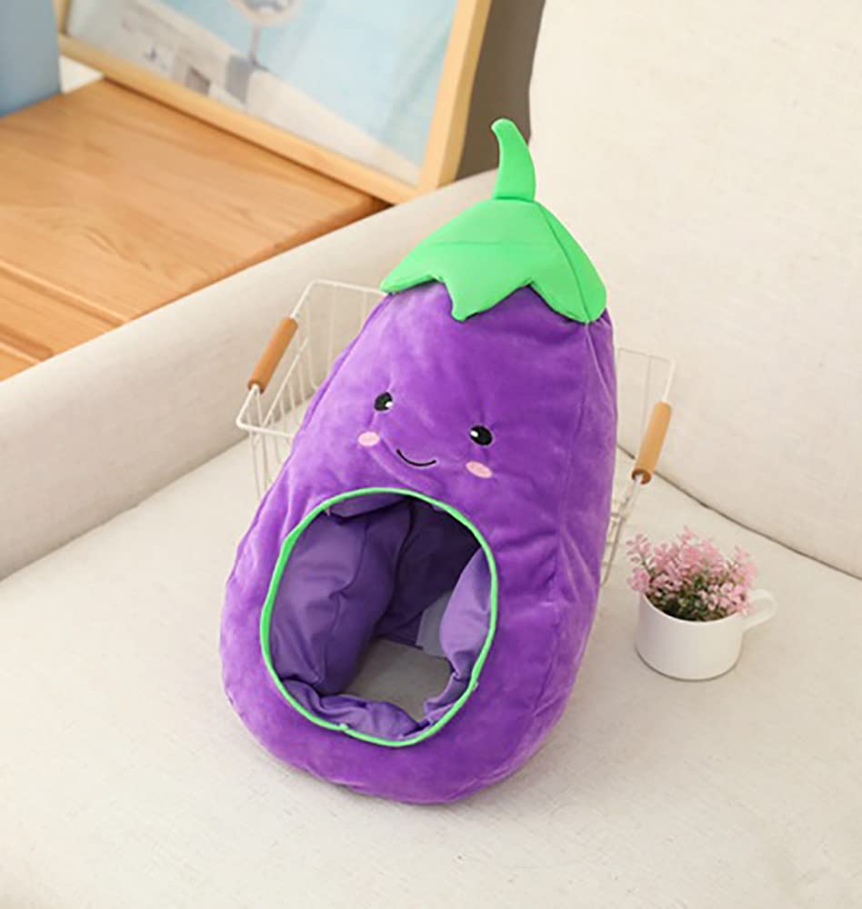 Cedar Eight Funny Headgear, Cute Cosplay Costume for Halloween, Events, School Festivals, and More (Eggplant)