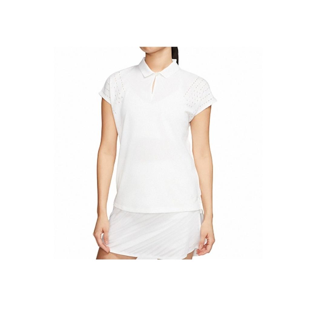 Nike Golf Flex Solid Quick-Dry Polo Shirt Women Tops White CI9830-100