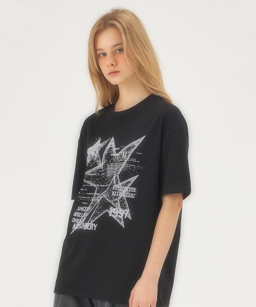 Kichieoli Empty Stars T-Shirt (Black)