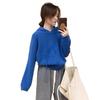 2025 Women's High-End European Style Pure Wool Hooded Sweater – Thick, Loose Knitwear for Autumn/Winter