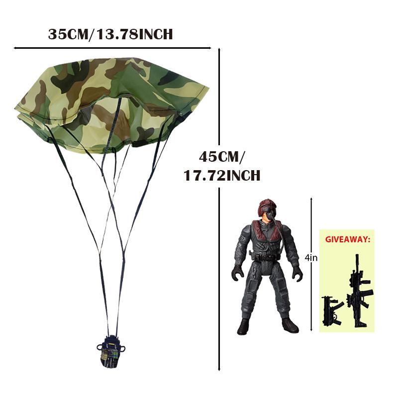Parachute Toy Army Police Military Snow Navy Soldier Action Figure Toy Hand Throwing Kids Game for Boy Children Christmas Gift