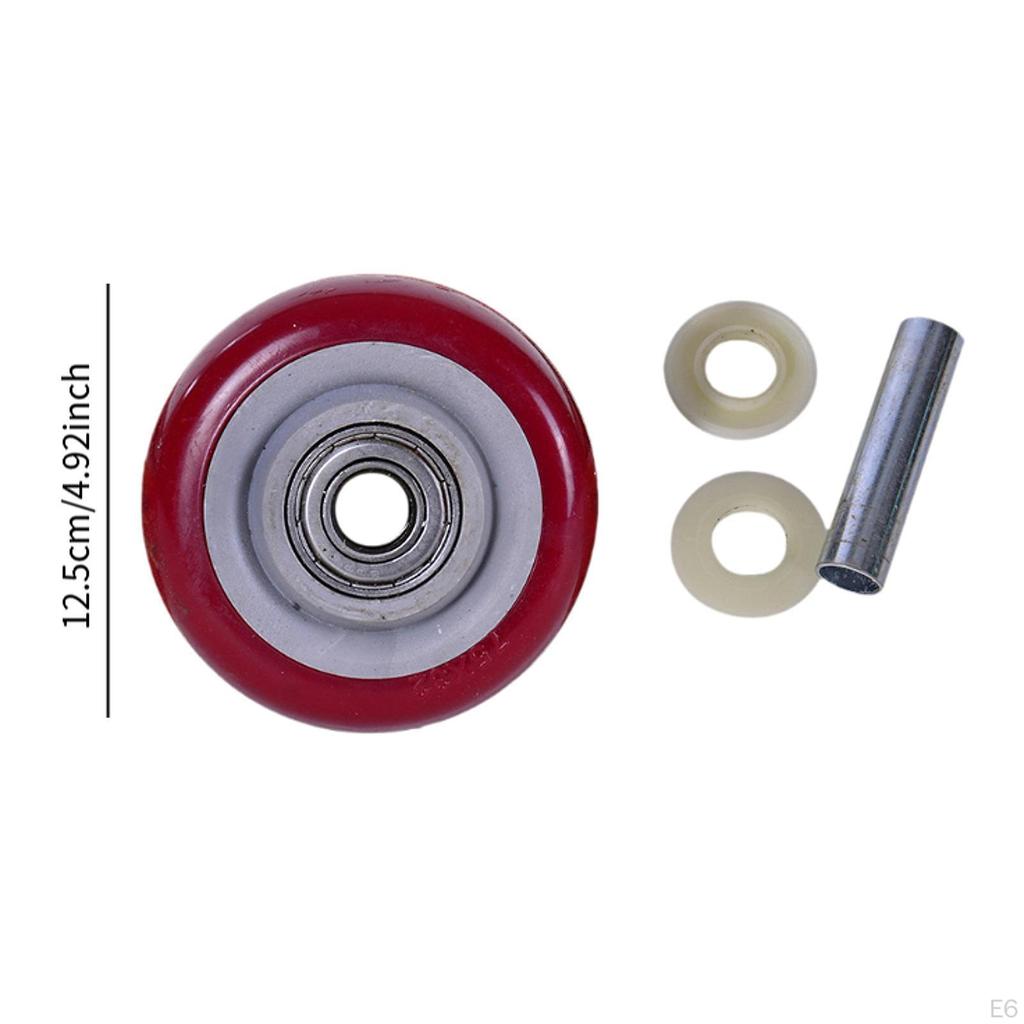 Caster Wheel Bearings Repair Plate Casters Polyurethane Swivel for Workbench