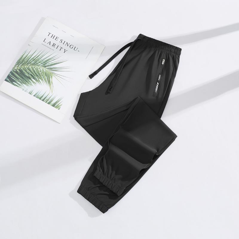 Unisex Ice Silk Sun Protection Quick-Dry Slim Wide-Leg Summer Pants