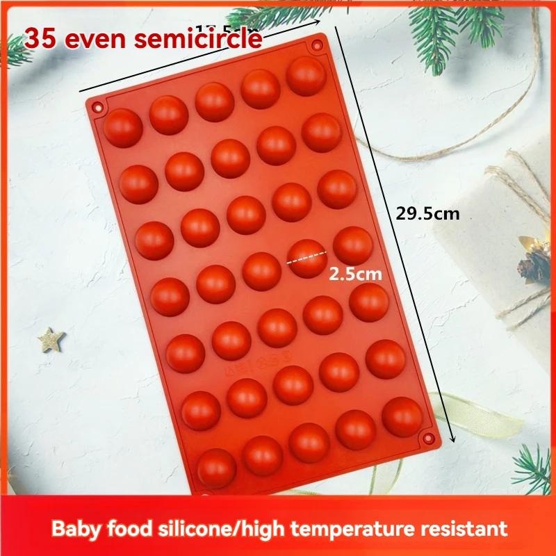3D Kugel Runde Halbkugel Silikonform Halbkugel Kuchenform Kuppel Backformen DIY Pudding Süßigkeiten Gelee Küche Backwerkzeug