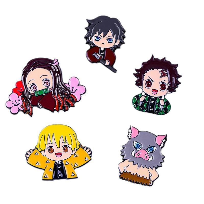 Anime Cartoon PCS Enamel Pins Custom Brooches Lapel Badges Animal Funny Jewelry Gifts for Kids Friends