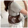 Chic Fashionable Butterfly Bow Shoulder Bag Trendy Street Style Satchel Purse For Women