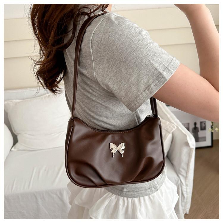 Chic Fashionable Butterfly Bow Shoulder Bag Trendy Street Style Satchel Purse For Women