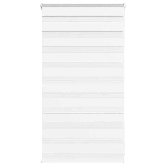 VidaXL Store zèbre blanc 90x100 cm largeur du tissu 85,9 cm polyester, store à enrouleur zébré, store zébré pour fenêtre, 4014727