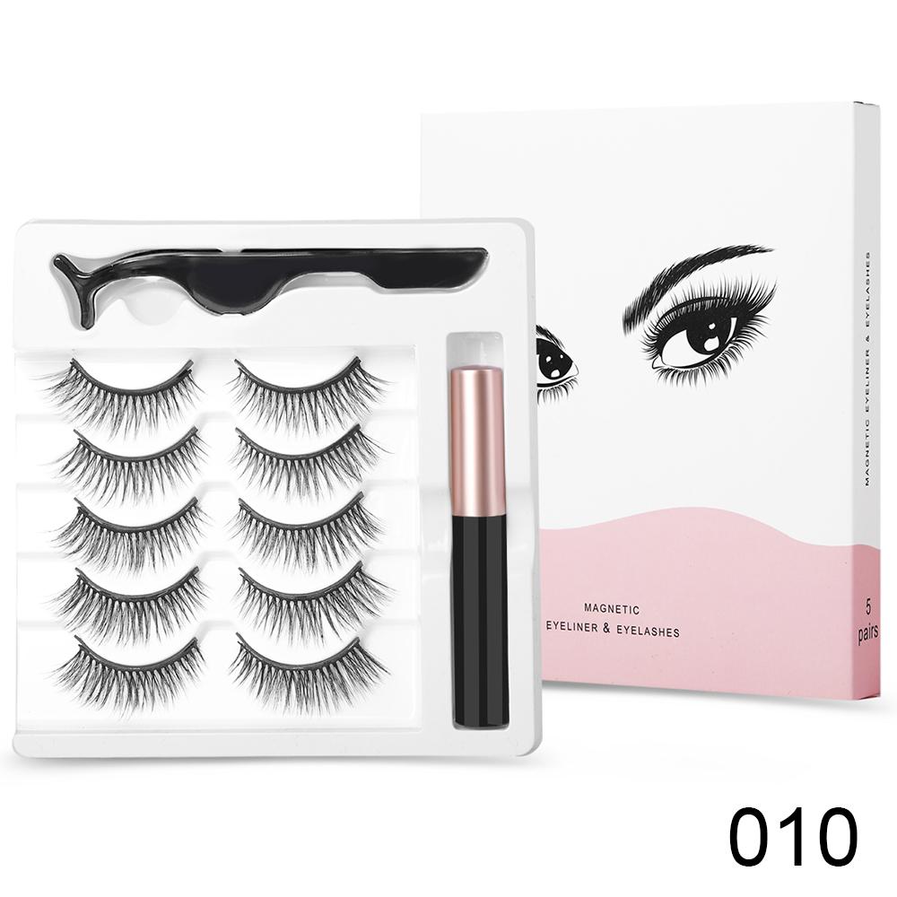 

Набор жидких подводок для глаз с магнитными ресницами, супер натуральные многоразовые ресницы, красивые женские инструменты для макияжа, косметика 3