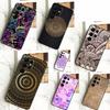 Indian Floral Henna Mandala Case For Samsung Galaxy S23 S24 Ultra S21 S22 Plus Note 20 Note 10 S8 S9 S10 S20 FE Cover