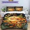 3pcs Christmas Wonderland Bedding Set, Including 1 Quilt Cover and 2 Pillow Shams, Without Filling, Soft and Comfortable Home Bedroom Fabric