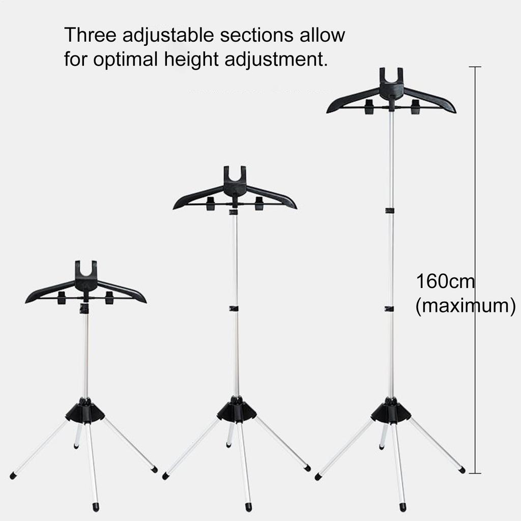 Adjustable Handheld Garment Steamer Stand Folding Clothes Stand Garment Hanger Telescopic Steaming Rack for Clothes