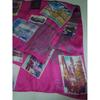 Used Beautiful Condition, MM Design Studio Collection Silk Scarf/stole, Pink X Ivory, Butterfly Pattern, 100% Silk, Made In Japan.