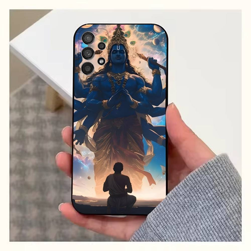 

Krishna Indian God Lord Phone Case For Samsung S25,S24,S23,S22,S20,S21,S10,Ultra,Plus,Lite,FE,Soft Silicone Black Cover Samsung S30plus5G