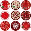 Party Decor Christmas Tree Skirt Happy New Year Snowman Santa Elk Outdoor Blanket Merry Christmas Home Supplies Carpet Floor Mat