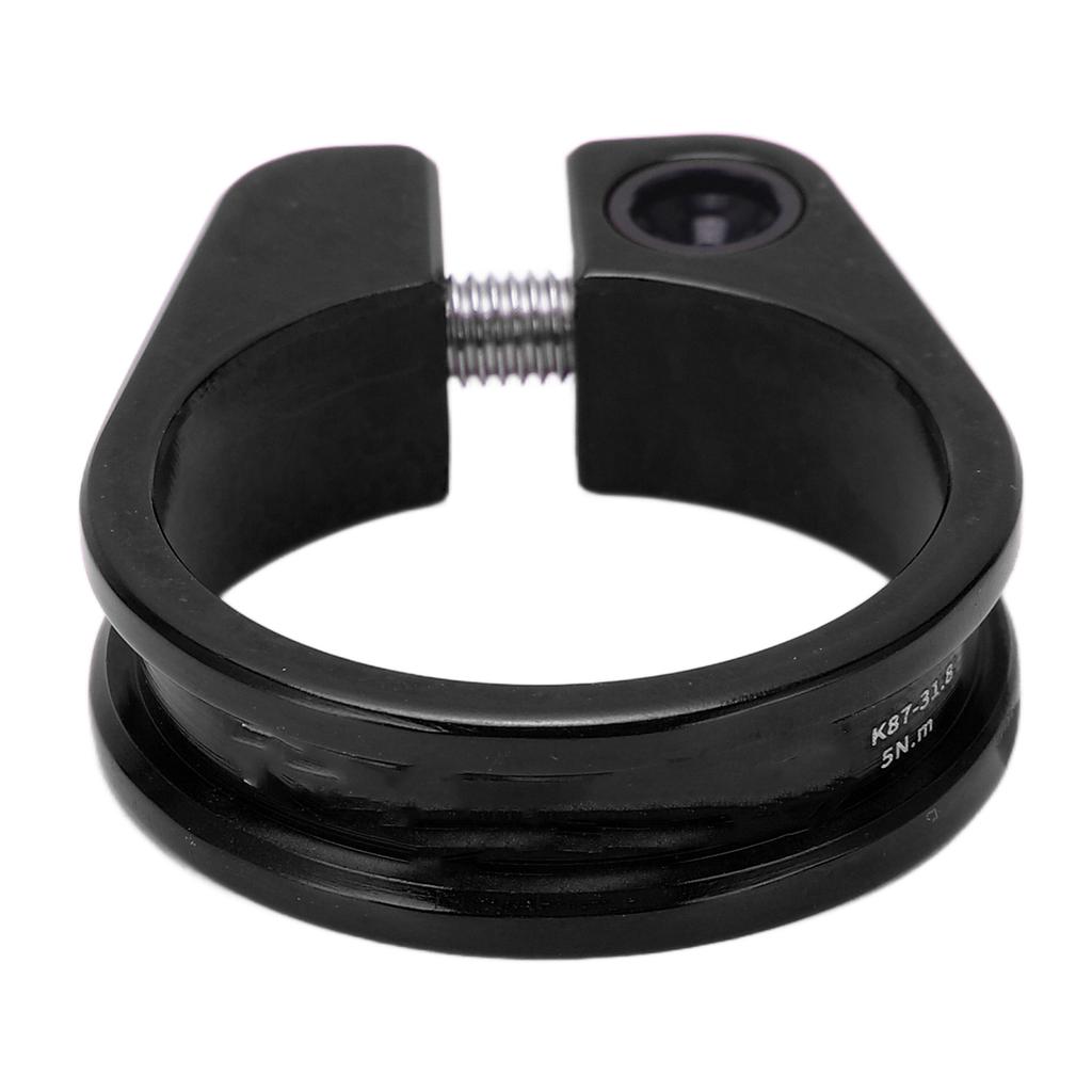 Bike Seat Post Clamp 31.8mm Aluminium Alloy CNC Cutting Ergonomic Hollow Design Seatpost Clamp