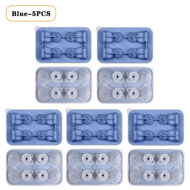 1/3/5PCS Cat Shape Silicone Ice Cube Tray Animal Ice Mold Kitten Ice Maker for Flexible Ice Tray for Whiskey Cocktail Water