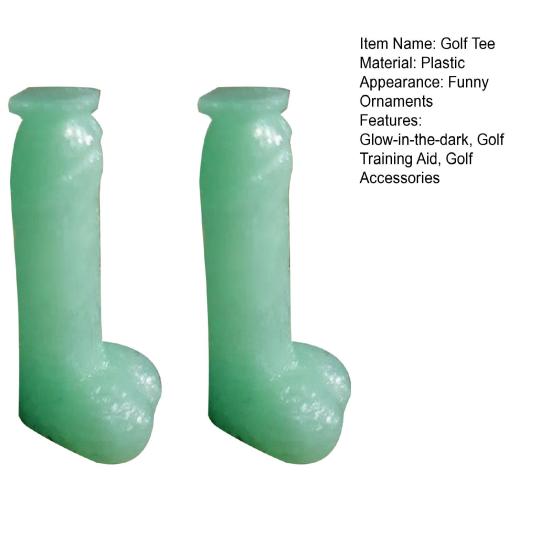 1/2 Stuks Lichtgevende Golf Tee Glow-in-the-dark Plastic Golfbalhouder Golf Trainingshulp Driving Range Binnen Buiten Golf Tee Golf Accessoires