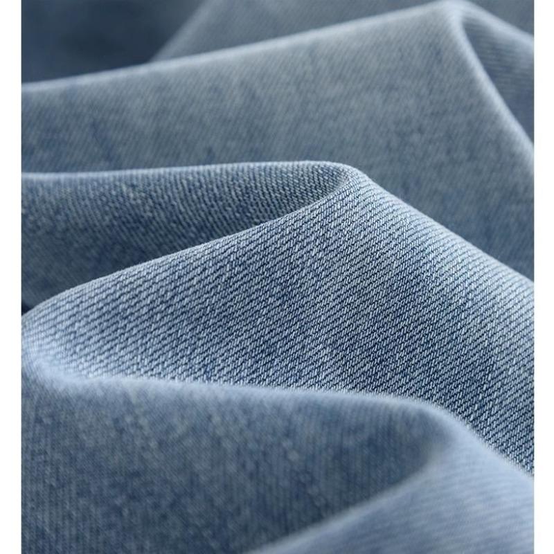 Large Size Jeans for Women with Plush Autumn and Winter High Waist Wide Leg Long Pants