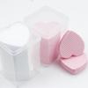 Heart-Shaped Eyelash Extension Tweezers & Glue Wipes - 200 Cotton Pads/Box
