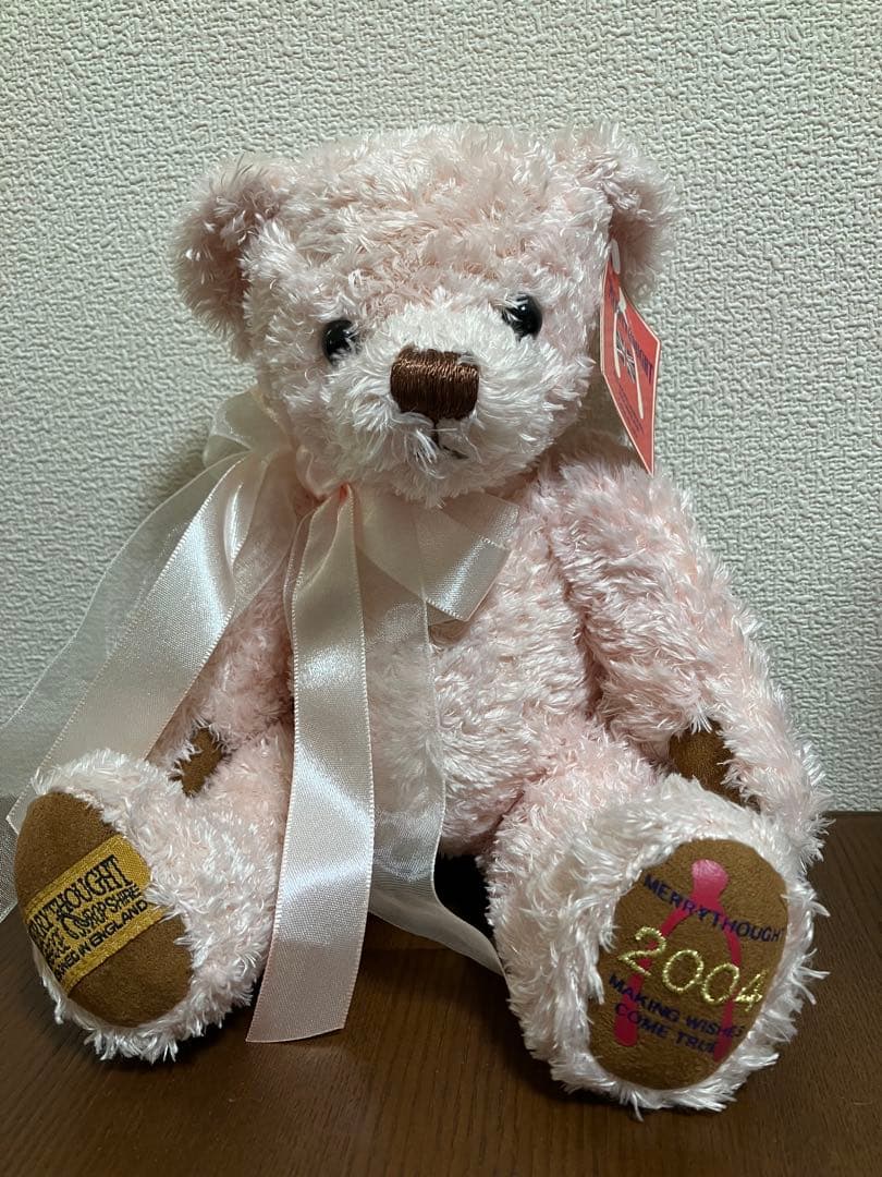 

[USED] Merrythought Teddy Bear, 2004 Limited Edition, Pink