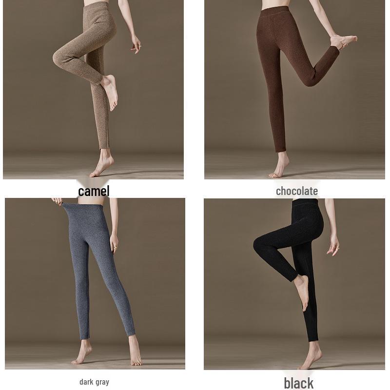 Women's Winter 100% Pure Cashmere Thick Leggings