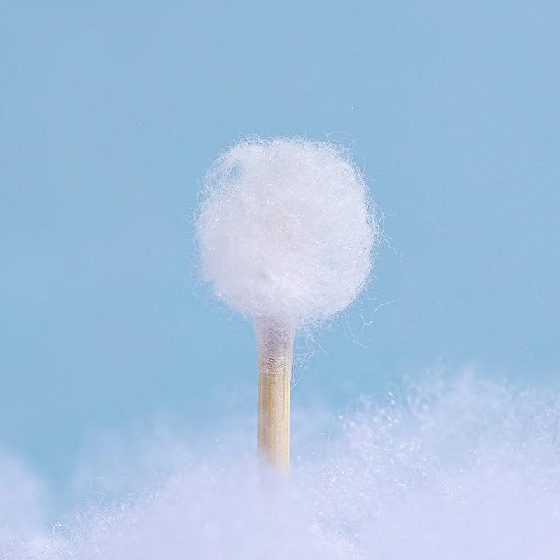 Double-ended Cotton Swabs - Precision Pointed and Rounded, Sterile Cosmetic Cotton Swabs, Makeup Remover Cotton Swabs