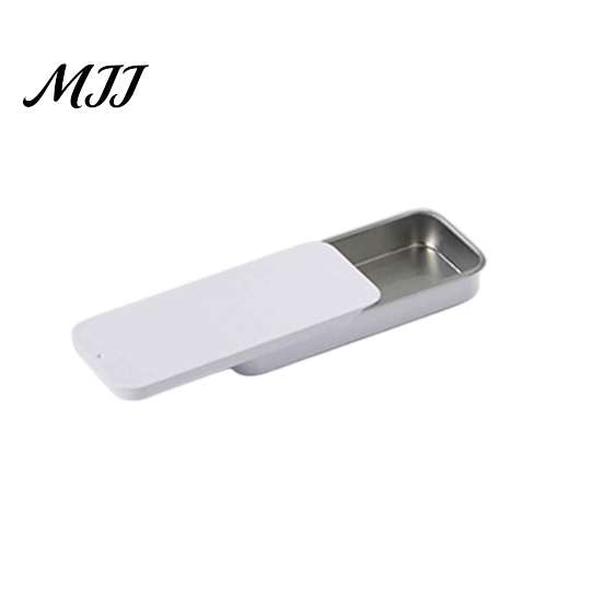 Push Pull Sliding Cover Box Tin Storage Container with Cover, Durable Metal Small Portable Container, Moisture-proof for Candy And Herbs Items