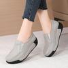 Thick Bottom Wedges Flatform Shoes Ladies Soft Non-Slip Walking Shoes Spring Fashion Genuine Leather Casual Shoes Women Autumn