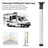 Telescopic Bar Desk Leg Space Saving Aluminum Alloy 20.3-30.3in Adjustable Height RV Foldable Table Leg for Travel Trailer