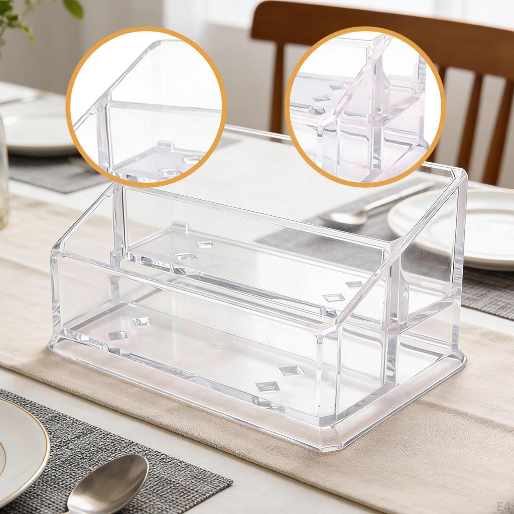 Sugar Dispenser, Transparent Storage Box, Condiment Holder for Home.