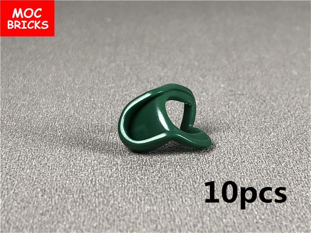 Peças MOC Cabeça Capuz Capacete Abaixado Figura 4cm Corpo Acessório de Roupa 30381 15428 blocos de construção brinquedos presentes para crianças