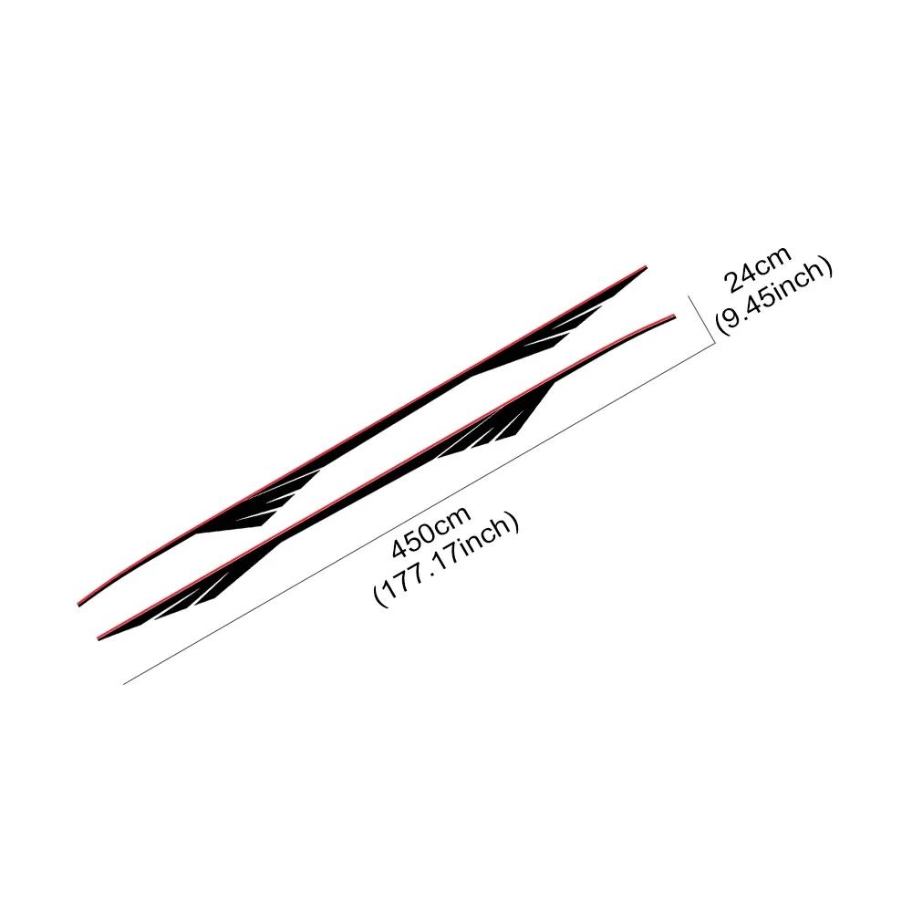 2Pcs Pickup Side Waistline Stickers For  Hilux SR5 GR AN10 20 30 MK3 N80 90 100 Car Styling Vinyl Decals Auto Accessories